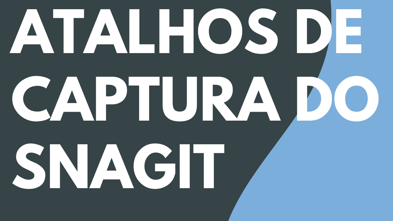 Atalhos de captura do Snagit thumbnail